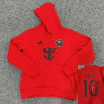 2024 Inter Miami Red Hoody  （signed) (红色带 10 号、加薄绒)