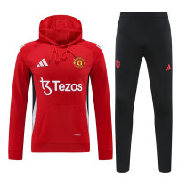 24/25 Man Utd Red  Hooded  Tracksuit