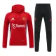24/25 Man Utd Red  Hooded  Tracksuit