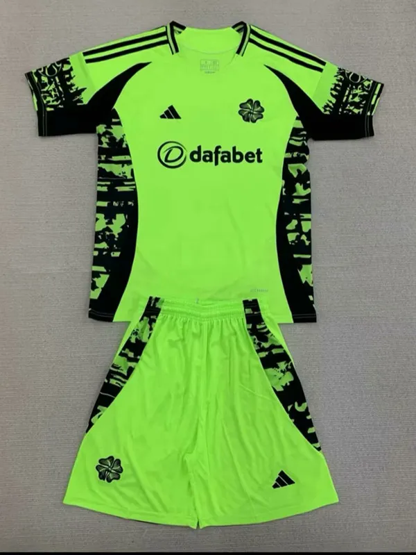 24/25 Celtic Light Green  Kids Soccer Jersey(儿童）