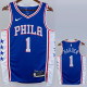 22/23 76ERS HARDEN #1 Blue Top Quality Hot Pressing NBA Jersey (V领）