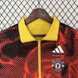 24/25 Man Utd Yellow & Red Double Sided Windbreaker (双面风衣)