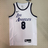 22/23 LAKERS BRYANT #8 White City Edition Top Quality Hot Pressing NBA Jersey