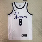 22/23 LAKERS BRYANT #8 White City Edition Top Quality Hot Pressing NBA Jersey