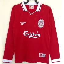 1996/1997 LIV Home Long Sleeve Retro  Soccer Jersey(长袖）