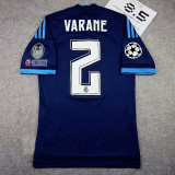 2015/2016 RMA Away Blue Retro Soccer Jersey