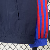 24/25 ARS Blue Oil painting collage painting collage Double Sided Windbreaker (双面风衣)
