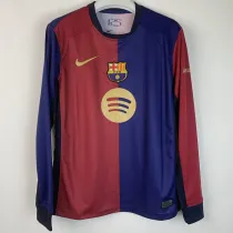 24/25 BAR Home Long sleeve Fans Soccer Jersey (大胸花)长袖
