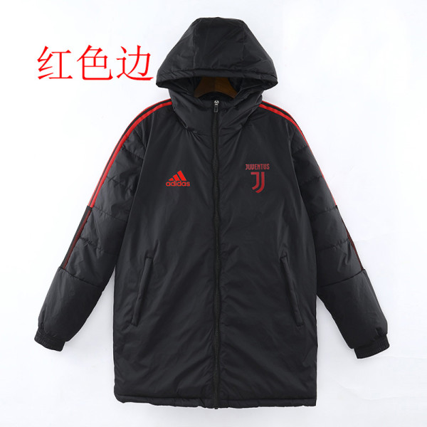 22/23 JUV Black Hooded Cotton Coat Red Edge (红色边) 棉衣