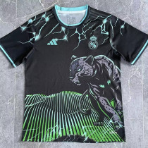 24/25 RMA  Leopard Black Green  Fans Training shirts