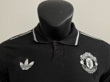 25/26 Man Utd  Black Special Edition Player Version Soccer Jersey(翻领）