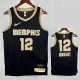 23/24 Grizzlies MORANT #12 Black Honor Edition Top Quality Hot Pressing NBA Jersey荣耀版