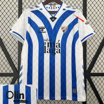 24/25 Málaga CF  Blue Strip Special Edition Fans Soccer Jersey