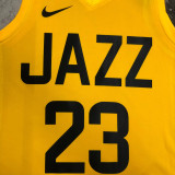 22/23 JAZZ MARKKANEN #23 Yellow Top Quality Hot Pressing NBA Jersey