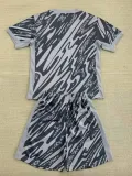 24/25  PSG Grey Goalkeeper Kids Soccer Jersey(儿童）