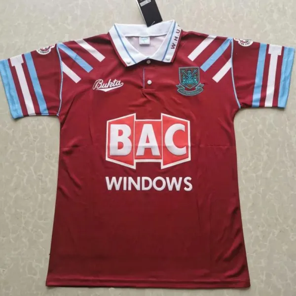 1991/1992 West Ham Home Retro Soccer Jersey
