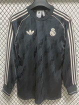 24/25 RMA Black Commemorative Edition Long Sleeve Retro Soccer Jersey