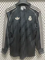 24/25 RMA Black Commemorative Edition Long Sleeve Retro Soccer Jersey