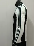 24/25 Newcastle Home Leisure  Long Sleeve Retro Soccer Jersey