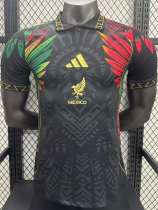 25/26 Mexico Golden Cup Black Pattern Edition Player Version  Soccer Jersey