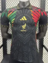 25/26 Mexico Golden Cup Black Pattern Edition Player Version  Soccer Jersey