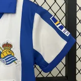 24/25  Real Sociedad Home Kids Soccer Jersey