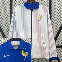24/25 France White & Blue Double Sided Windbreaker (双面风衣)