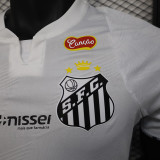 24/25 Santos FC Home Player Version Soccer Jersey(Print All Sponsor)(全广告、背上NVA~SRTE)