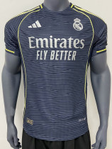 24/25 RMA Black Grey Player Version Soccer Jersey(左肩自带Ph)
