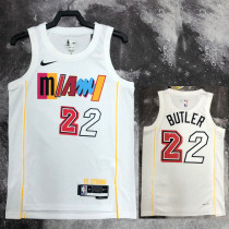 22/23 HEAT BUTLER #22 White City Edition Top Quality Hot Pressing NBA Jersey