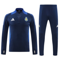 24/25 Al-Nassr Royal Blue Half Pull Tracksuit  (半拉链)