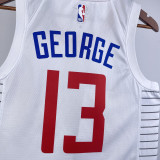 22/23 Clippers GEORGE #13 White Top Quality Hot Pressing NBA Jersey