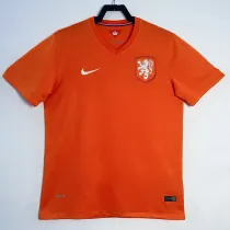 2014 Netherlands Home Retro Soccer Jersey(No Number、无带号）