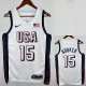 2024 Olympic Game USA  BOOKER #15 White Basketball Jersey