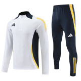 24/25 AD  White Half Zipper Sportswear # 801白(半拉链)