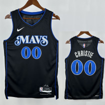 23/24 Dallas Mavericks CHRISTIE #00 Black City Edition Top Quality Hot Pressing NBA Jersey