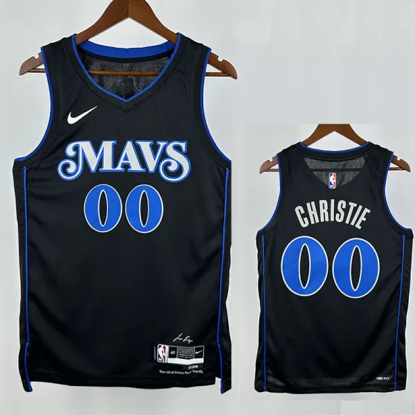 23/24 Dallas Mavericks CHRISTIE #00 Black City Edition Top Quality Hot Pressing NBA Jersey