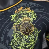 24/25 RMA Black Golden Dragon Head  Player Version Soccer Jersey