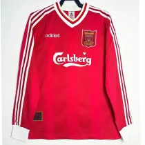1995/1996 LIV Home Long Sleeve Retro Soccer Jersey