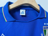 1982 Italy Home  Long Sleeve  Retro Soccer Jersey(长袖）