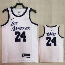 22/23 LAKERS BRYANT #24 White City Edition Top Quality Hot Pressing NBA Jersey