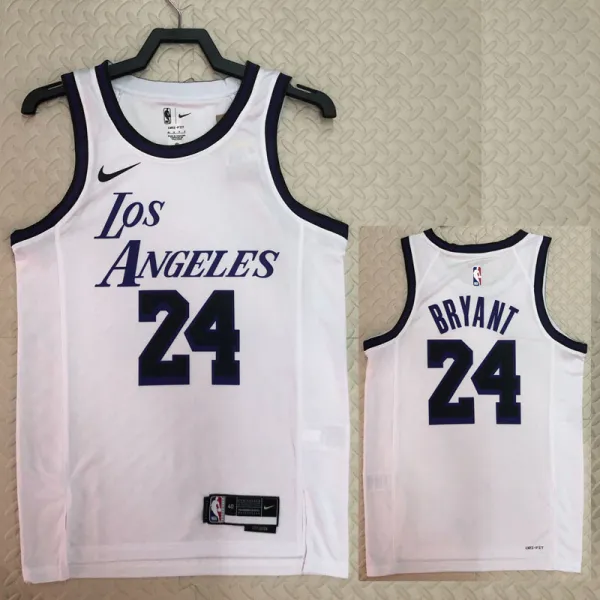 22/23 LAKERS BRYANT #24 White City Edition Top Quality Hot Pressing NBA Jersey