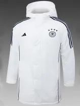 24/25 Germany White Hooded Cotton Coat (黑标)帽棉衣