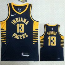 22/23 Indiana Pacers GEORGE #13 Black Top Quality Hot Pressing NBA Jersey