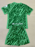 24/25  ATM Green Goalkeeper Kids Soccer Jersey(左袖带白广告）