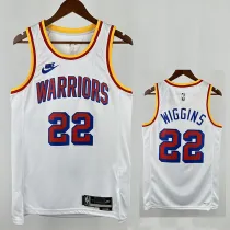 24/25 WARRIORS WIG GINS # 22 White Retro Top Quality Hot Pressing NBA Jersey