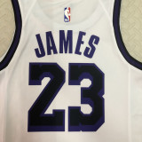 22/23 LAKERS JAMES #23 White City Edition Top Quality Hot Pressing NBA Jersey