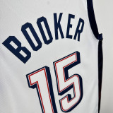 2024 Olympic Game USA  BOOKER #15 White Basketball Jersey