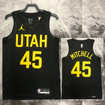 22/23 JAZZ MITCHELL #45 Black Top Quality Hot Pressing NBA Jersey (Trapeze Edition)