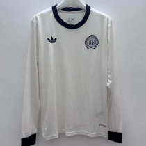 25/26 Germany White 125th Anniversary Edition  Long Sleeve  Fans Soccer Jersey